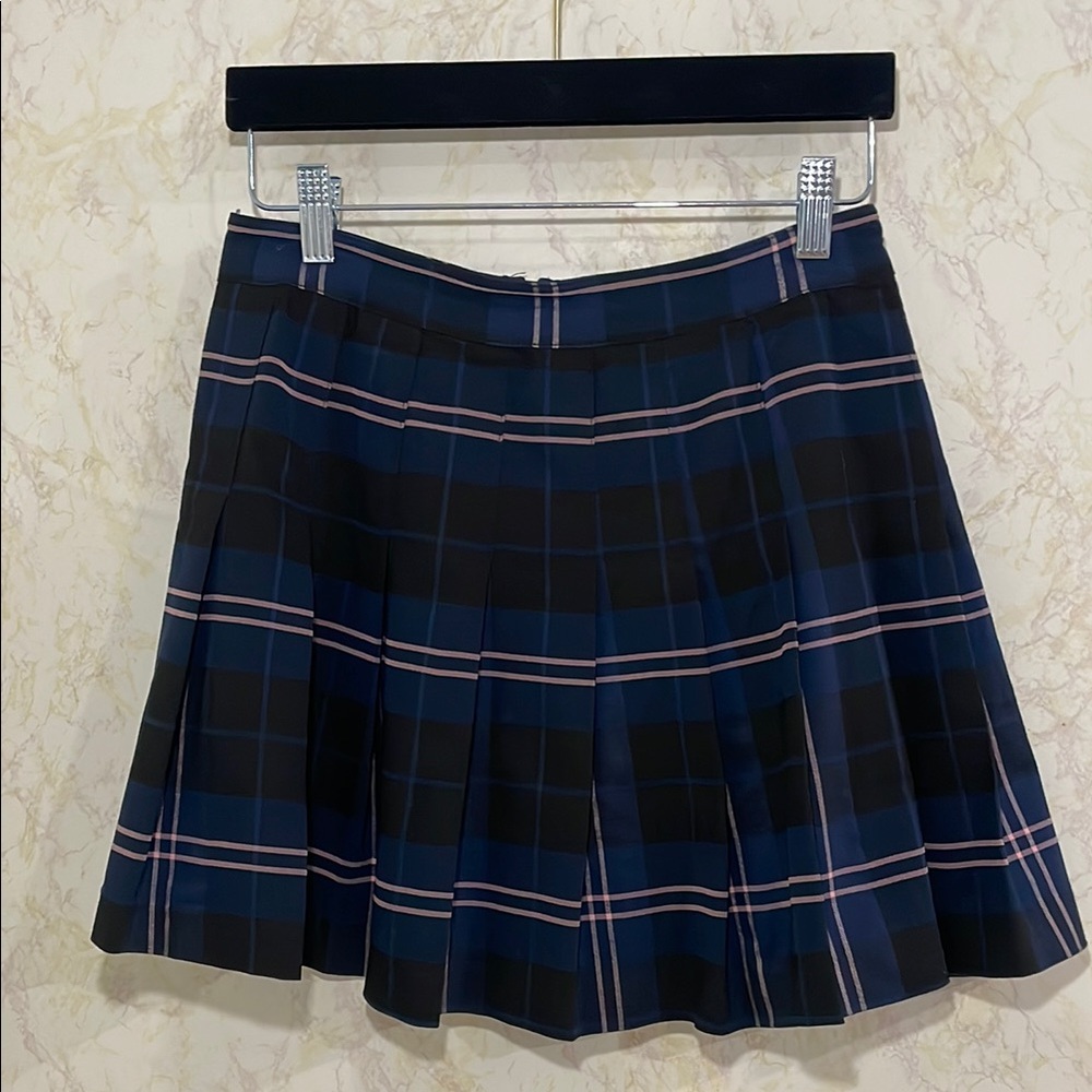 Love Tree Blue Mini Skater Skirt